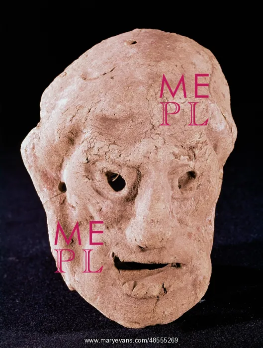 : Funerary mask. Punic style. Spain : Funerary mask. Punic style. Spain