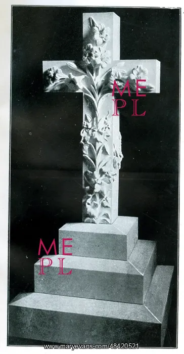  : Funerary Monument - Cross with Flowers