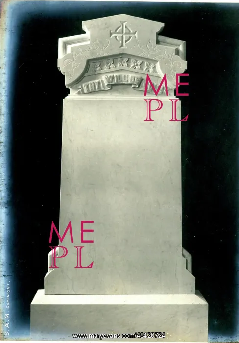 : Funerary Monument - Headstone, Thy Will Be Done : Funerary Monument - Headstone, Thy Will Be Done