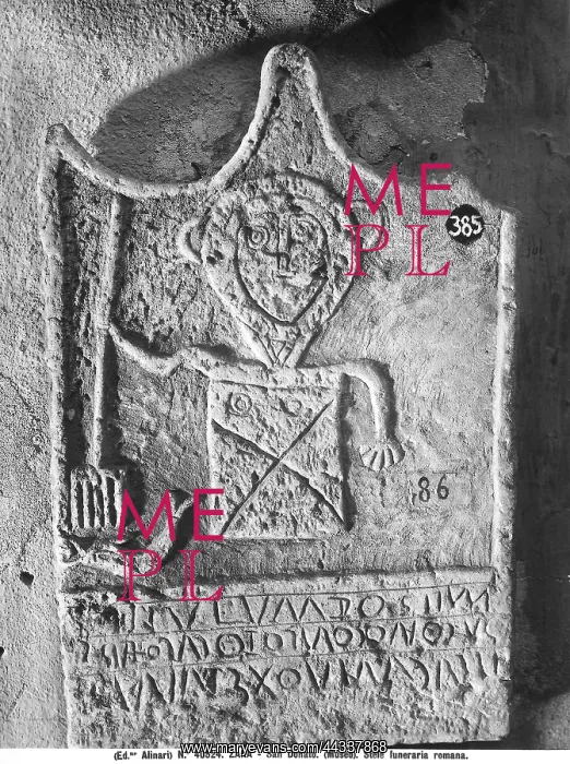 : A funerary stele. Paleochristian find : A funerary stele. Paleochristian find