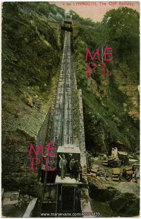  : Funicular at Lynmouth Cliff 1909