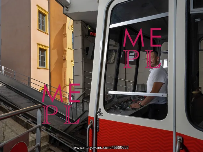 : Funicular railway, Lyon, France : Funicular railway, Lyon, France