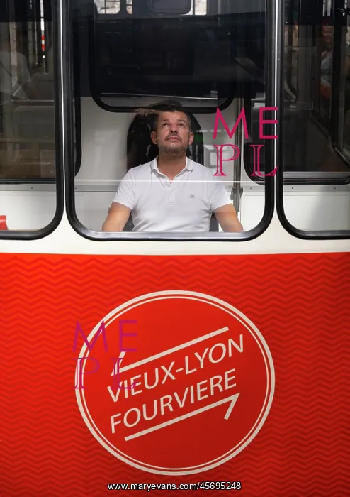 : Funicular railway, Lyon, France : Funicular railway, Lyon, France