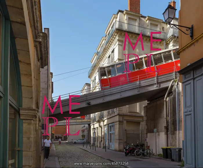 : Funicular railway, Lyon, France : Funicular railway, Lyon, France