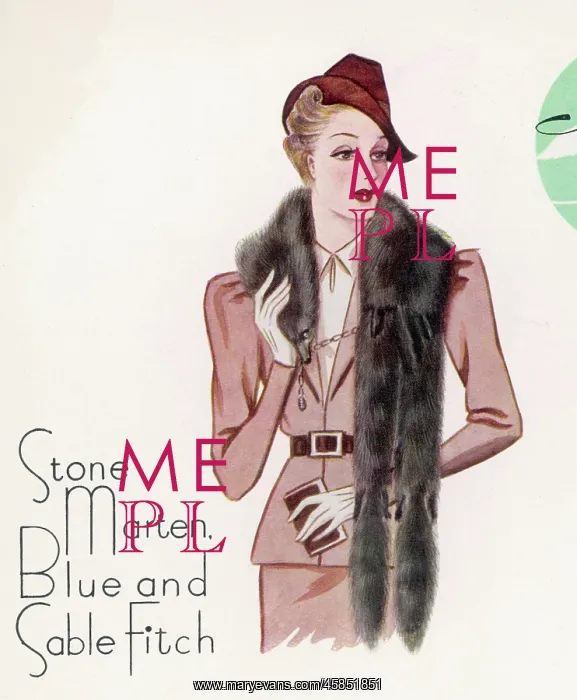 : FUR TIE 1938 : FUR TIE 1938