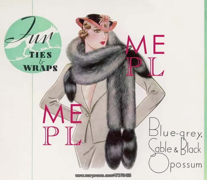 : FUR TIE 1938 : FUR TIE 1938