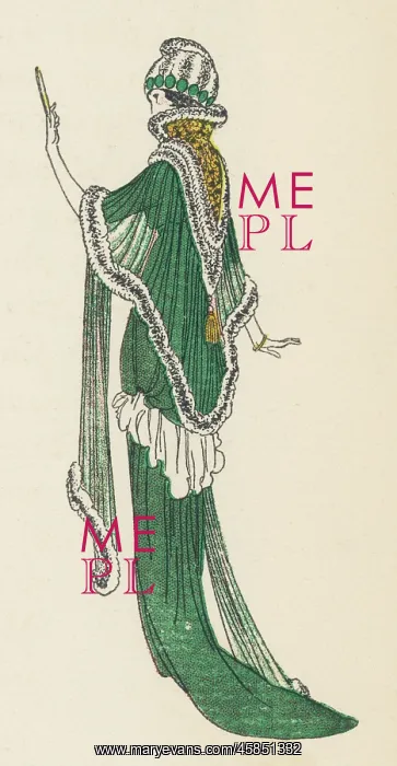 : Fur-Trimed Shawl 1913 : Fur-Trimed Shawl 1913
