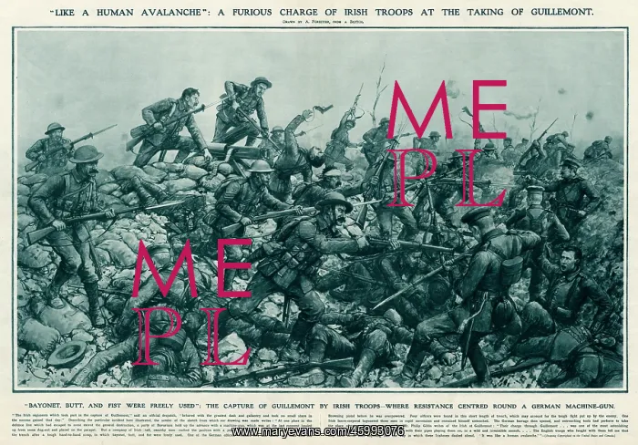 : A furious charge of Irish troops at the taking of Guillemon : A furious charge of Irish troops at the taking of Guillemon