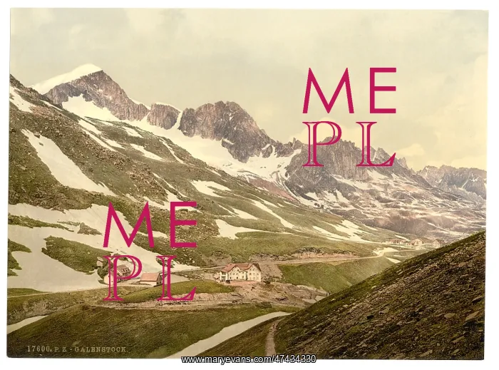 : Furka Pass, Galenstock, general view, Bernese Oberland, Swit : Furka Pass, Galenstock, general view, Bernese Oberland, Swit