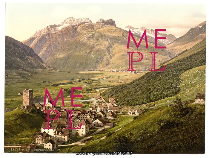  : Furka Pass, Hospenthal, general view, Bernese Oberland, Swit