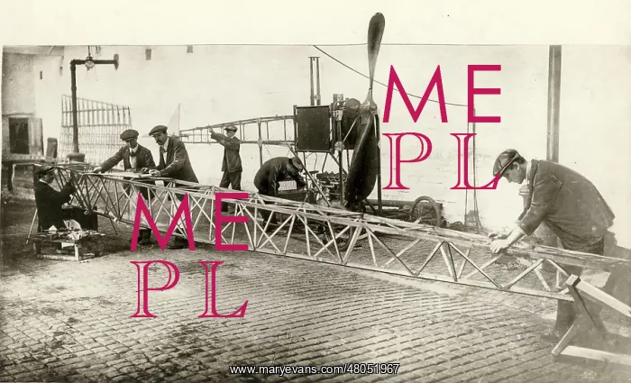 : The fuselage of the Second Monoplane under construction : The fuselage of the Second Monoplane under construction