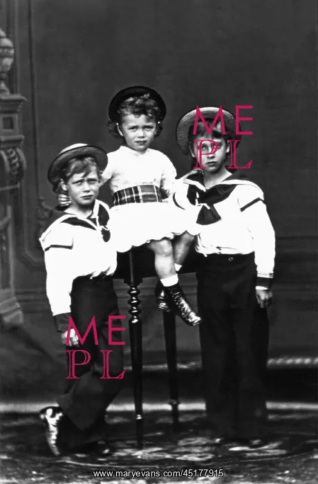 : The future Tsar Nicholas II with the future King George V : The future Tsar Nicholas II with the future King George V