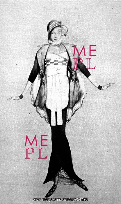 : Futurist designer dress, 1913 : Futurist designer dress, 1913