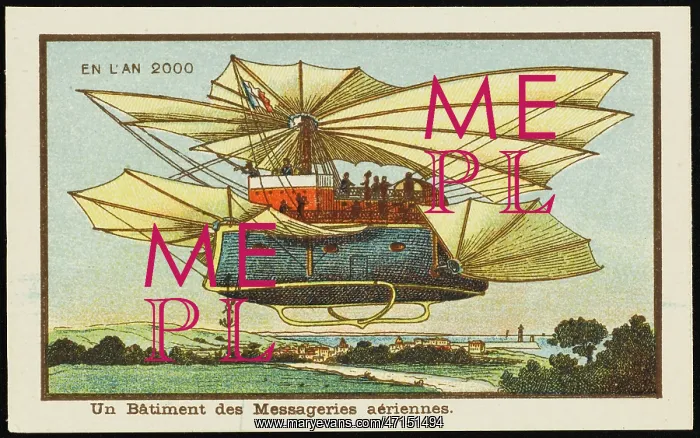  : Futuristic airmail airship