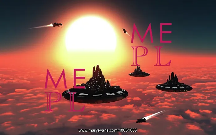 : Futuristic anti-gravity cities floating in the : Futuristic anti-gravity cities floating in the