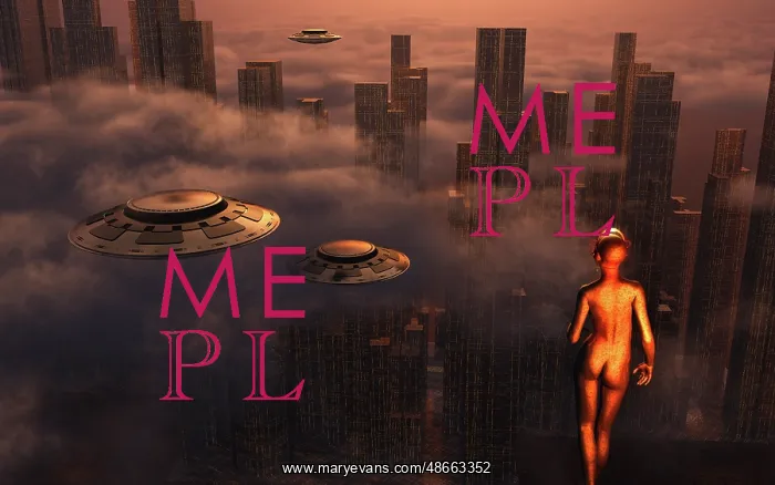 : A futuristic city run by cybernetic robots, with : A futuristic city run by cybernetic robots, with