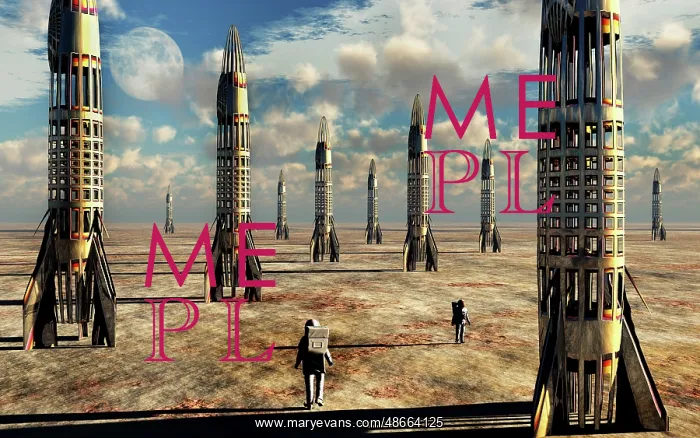 : A futuristic rocket base with human astronauts : A futuristic rocket base with human astronauts