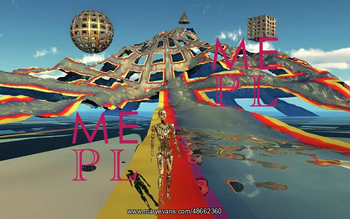 : A futuristic three-dimensional world : A futuristic three-dimensional world