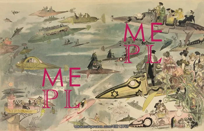 : Futuristic view of air travel over Paris ? : Futuristic view of air travel over Paris ?