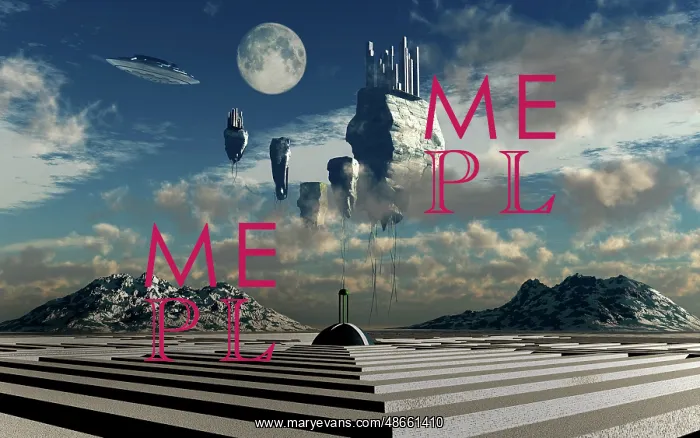 : A futuristic view of a floating city in the clouds : A futuristic view of a floating city in the clouds