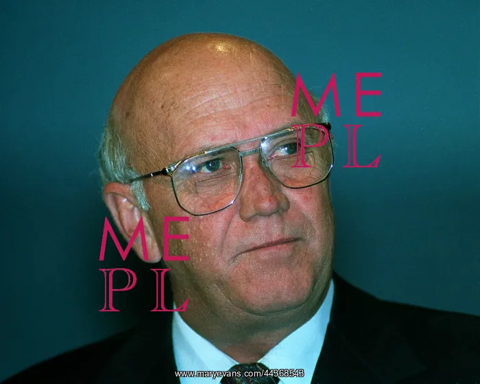  : F.W. De Klerk
