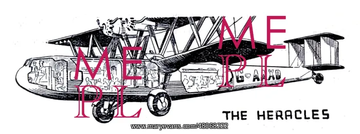 : G-AAXC Heracales, a Handley Page H.P.45 biplane airliner : G-AAXC Heracales, a Handley Page H.P.45 biplane airliner