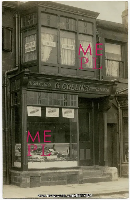 : G Collins - Confectioner - Refreshment Room & Cyclists Rest : G Collins - Confectioner - Refreshment Room & Cyclists Rest