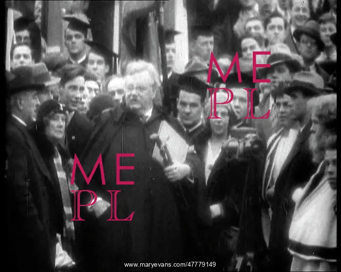 : G. K. Chesterton Surrounded by a Crowd : G. K. Chesterton Surrounded by a Crowd