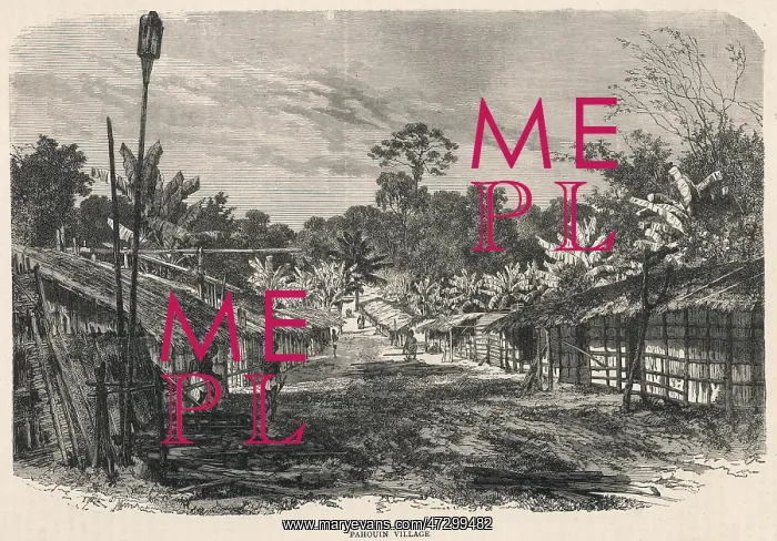  : GABON / VILLAGE C1870