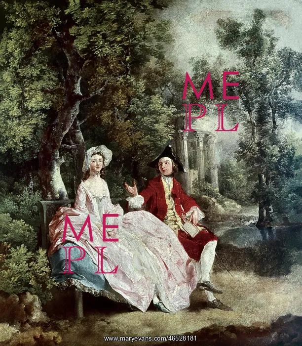 : GAINSBOROUGH, Conversation in a Park : GAINSBOROUGH, Conversation in a Park