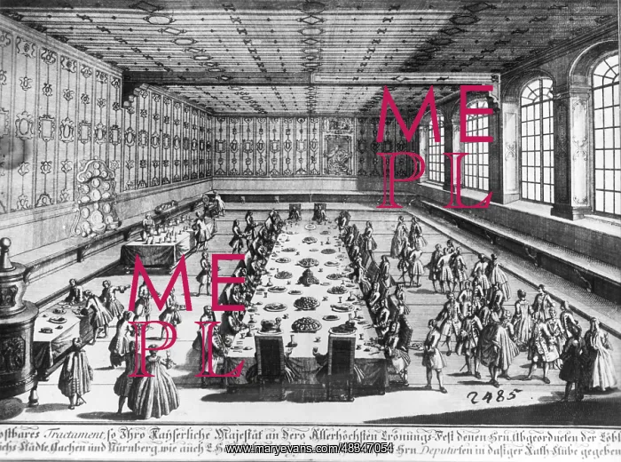 : Gala dinner on the occasion of a coronation : Gala dinner on the occasion of a coronation