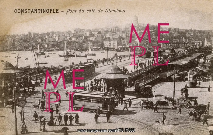 : Galata Bridge, Constantinople (Istanbul) : Galata Bridge, Constantinople (Istanbul)