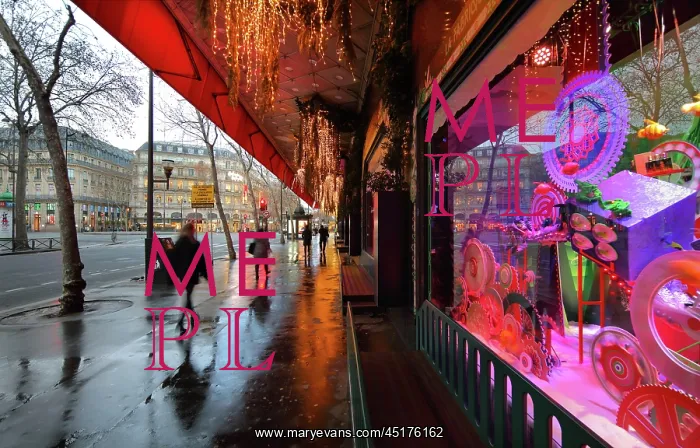 : Galeries Lafayette Christmas windows, Paris, France : Galeries Lafayette Christmas windows, Paris, France