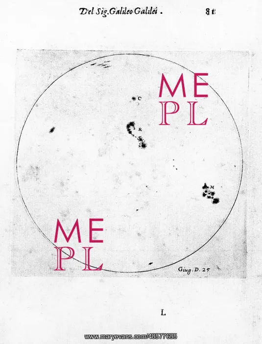 : Galileo's observation of sunspots. From Galileo : Galileo's observation of sunspots. From Galileo
