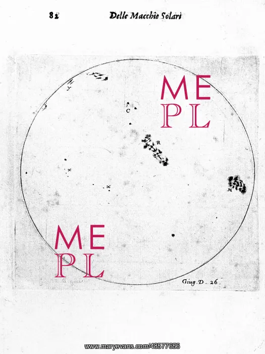 : Galileo's observation of sunspots. From Galileo : Galileo's observation of sunspots. From Galileo