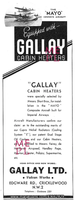 : Gallay Aeroplane Radiators & Cabin Heaters : Gallay Aeroplane Radiators & Cabin Heaters