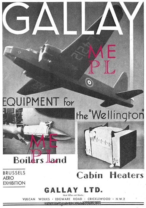 : Gallay Aeroplane Radiators, Heating : Gallay Aeroplane Radiators, Heating