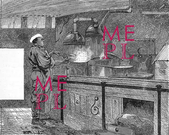 : In the galley of the Emigrant Ship Indus, 1872 : In the galley of the Emigrant Ship Indus, 1872