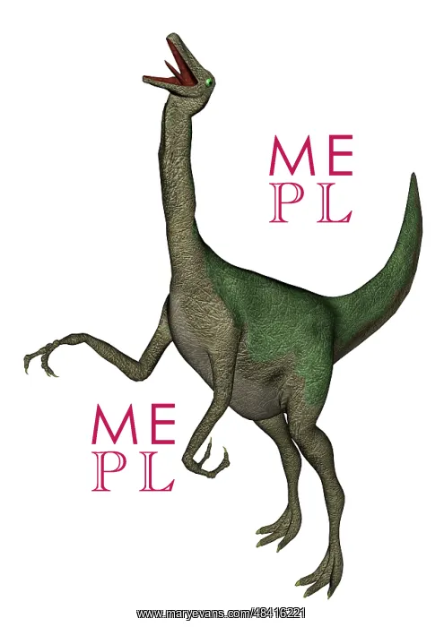 : Gallimimus dinosaur roaring : Gallimimus dinosaur roaring