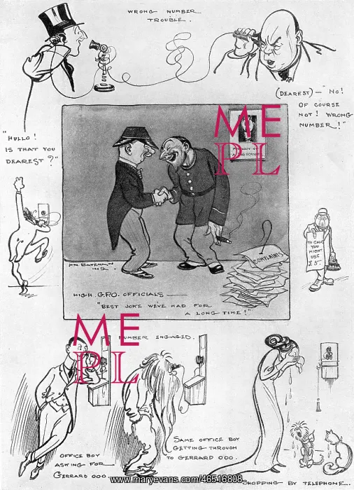 : The Galling, Perturbing, Offending Telephone, H. M. Bateman : The Galling, Perturbing, Offending Telephone, H. M. Bateman