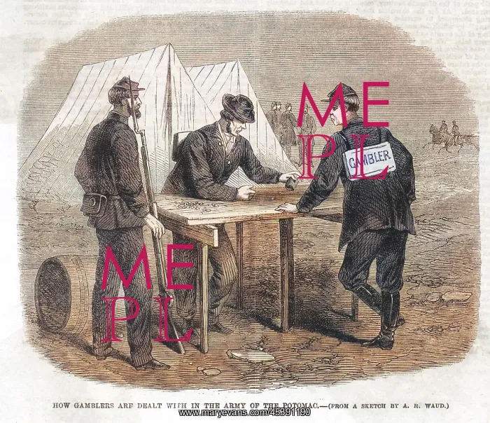 : GAMBLING / DICE / USA / 1863 : GAMBLING / DICE / USA / 1863
