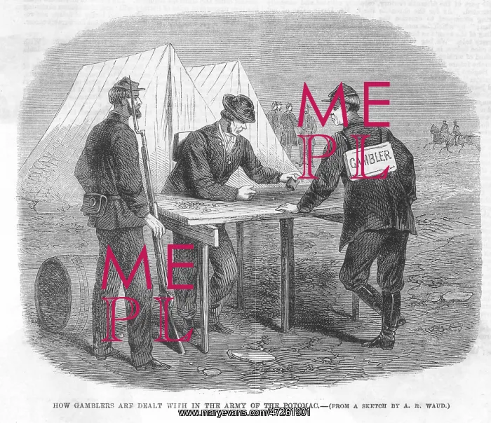 : GAMBLING / DICE / USA / 1863 : GAMBLING / DICE / USA / 1863