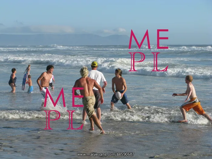 : A game of beach rugby on Grotto Beach, Hermanus : A game of beach rugby on Grotto Beach, Hermanus