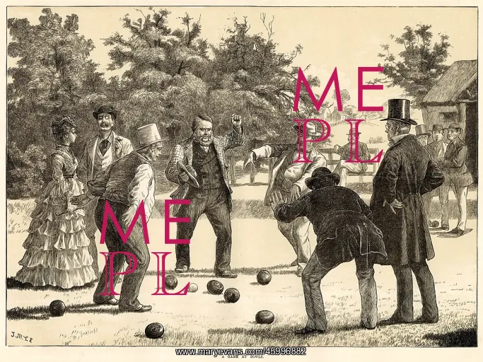 : A Game of Bowls, England : A Game of Bowls, England