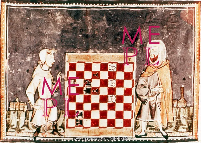 : Game of Chess between a Crusader and a Saracen : Game of Chess between a Crusader and a Saracen