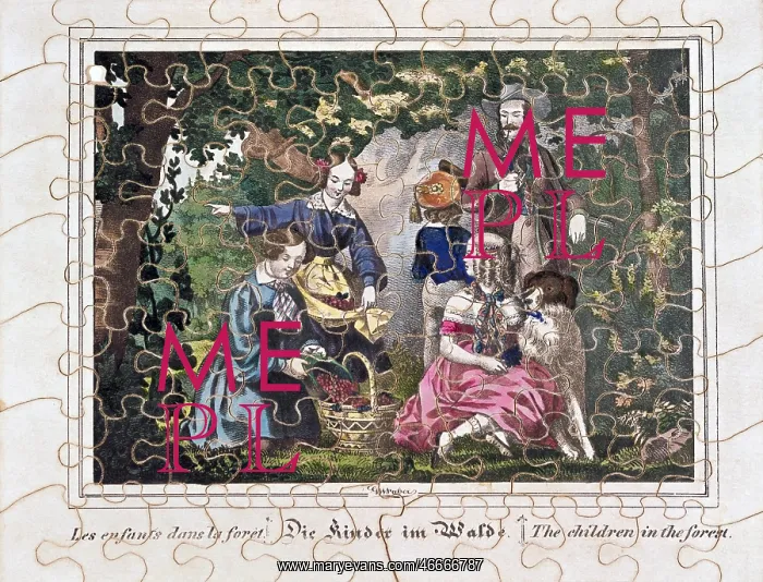 : game, jigsaw puzzle, The Children in the Forest : game, jigsaw puzzle, The Children in the Forest