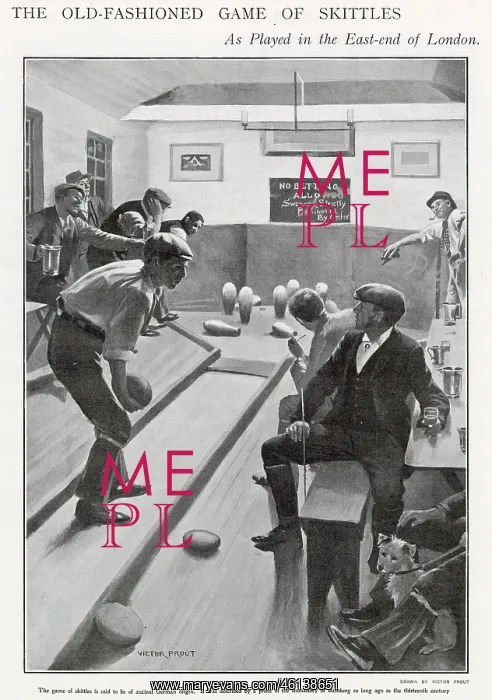 : Game of Pub Skittles 1903 : Game of Pub Skittles 1903