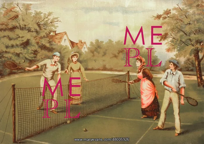 : A game of tennis doubles : A game of tennis doubles