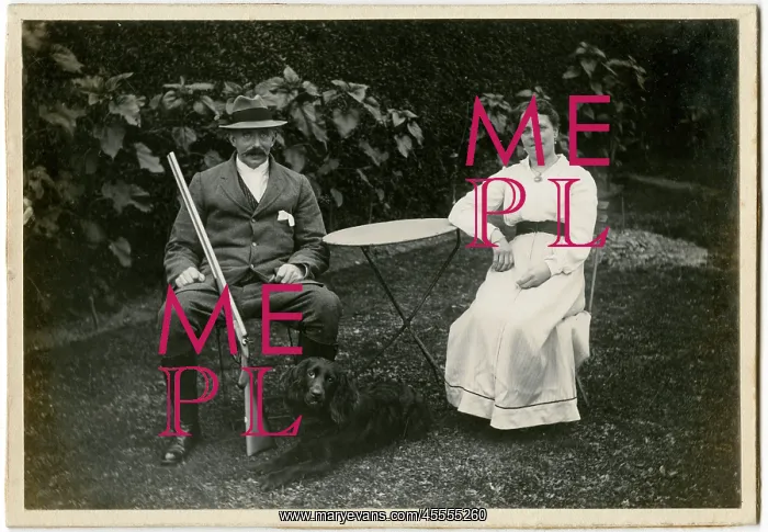 : The Gamekeeper and his wife (and their pet black spaniel) : The Gamekeeper and his wife (and their pet black spaniel)