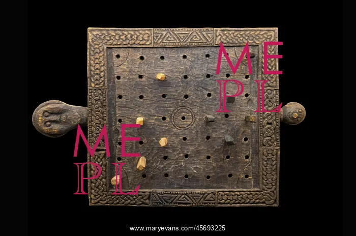 : Gaming board, Viking Ship Museum, Roskilde, Denmark : Gaming board, Viking Ship Museum, Roskilde, Denmark